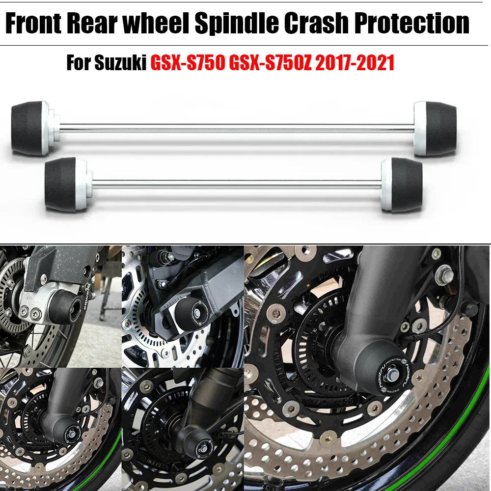 Front Rear wheel Spindle Crash Protection For Suzuki GSX-S750 GSX-S750Z 2017-2021
Front Rear wheel Spindle Crash Protection For Suzuki GSX-S750 GSX-S750Z 2017-2021