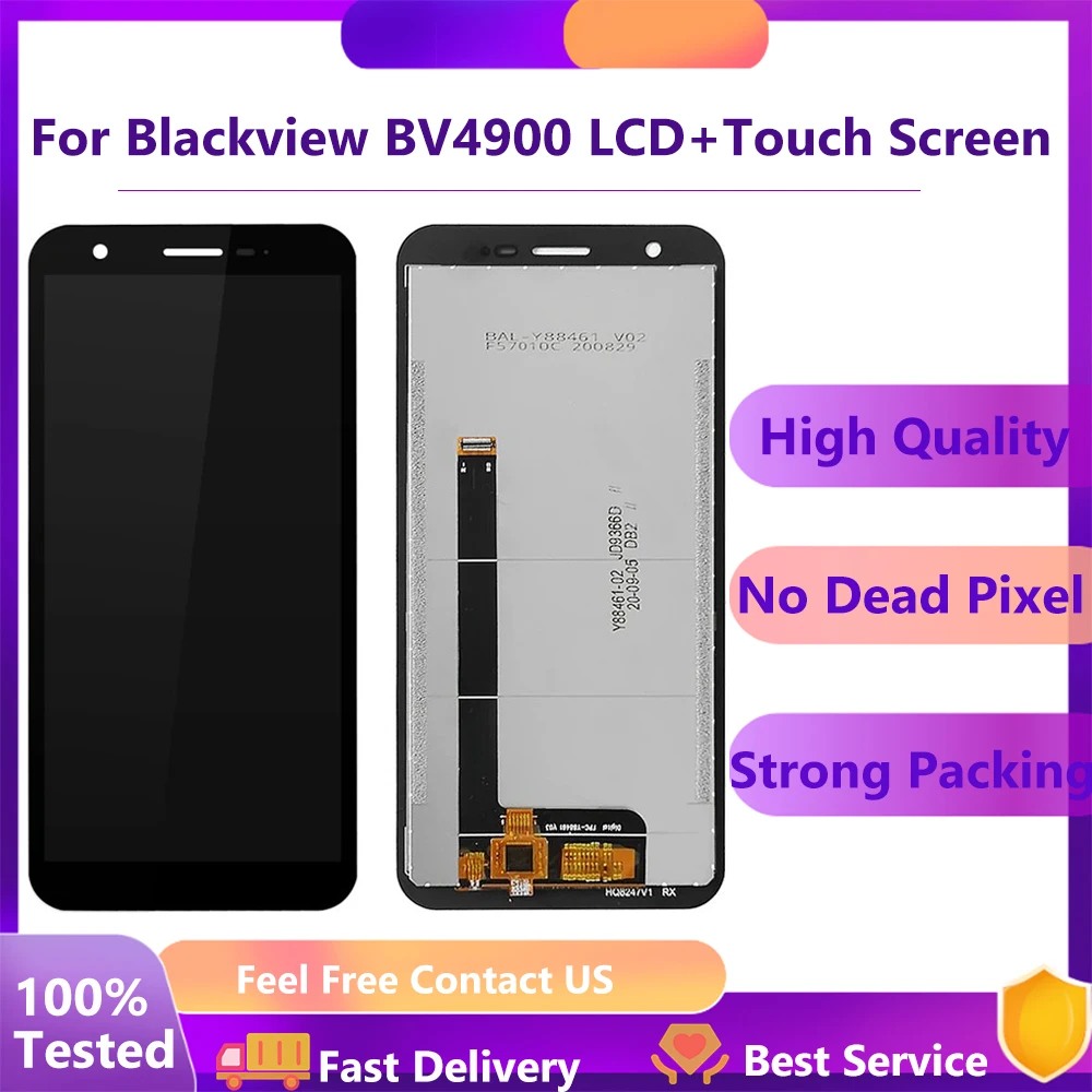 For Blackview BV4900 LCD Display Front Glass Touch Sensor Panel For BV4900pro Digitizer LCD Display Assembly Replacement Parts
For Blackview BV4900 LCD Display Front Glass Touch Sensor Panel For BV4900pro Digitizer LCD Display Assembly Replacement Parts