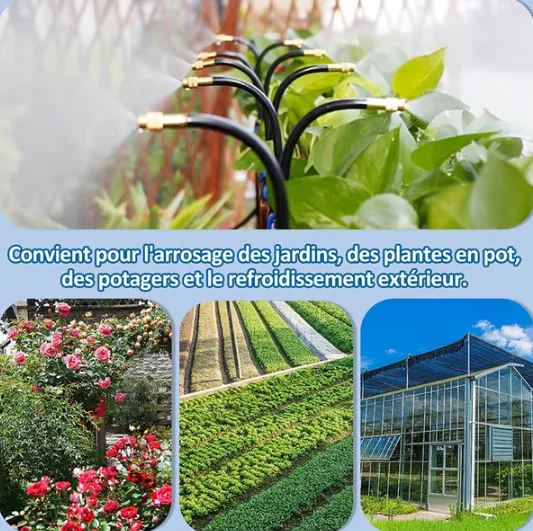 5M-20M Greenhouse Drip Irrigation Kit 360° Curved Garden Automatic Irrigation System Patio Misting Plant Watering Distribution
5M-20M Greenhouse Drip Irrigation Kit 360° Curved Garden Automatic Irrigation System Patio Misting Plant Watering Distribution