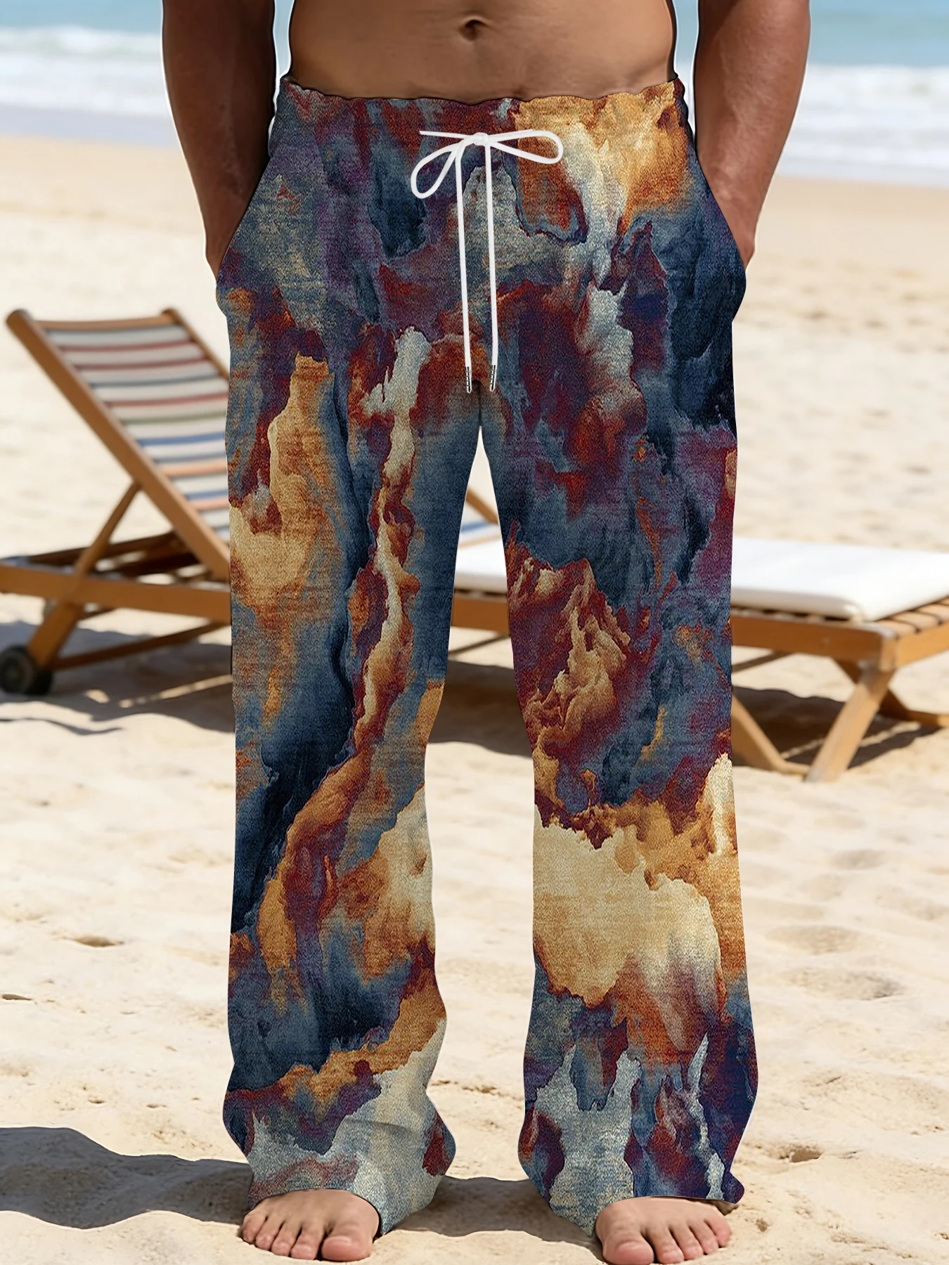 Men's Printed Straight Leg Pants Abstract Art Design Drawstring Waist Loose Fit Summer Beach Casual Vacation Travel Trousers
Men's Printed Straight Leg Pants Abstract Art Design Drawstring Waist Loose Fit Summer Beach Casual Vacation Travel Trousers