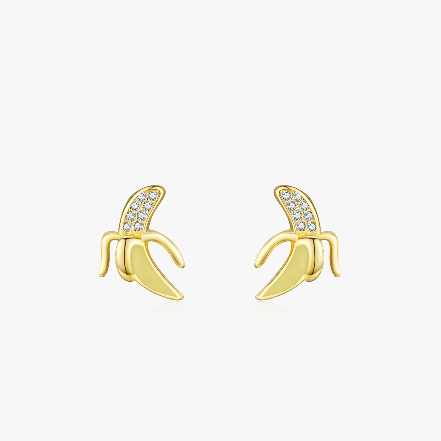 925 Sterling Silver Cute Banana Shiny CZ Fruit Enamel Gold Plating Earrings for Women Girls Party Accessories Jewelry
925 Sterling Silver Cute Banana Shiny CZ Fruit Enamel Gold Plating Earrings for Women Girls Party Accessories Jewelry