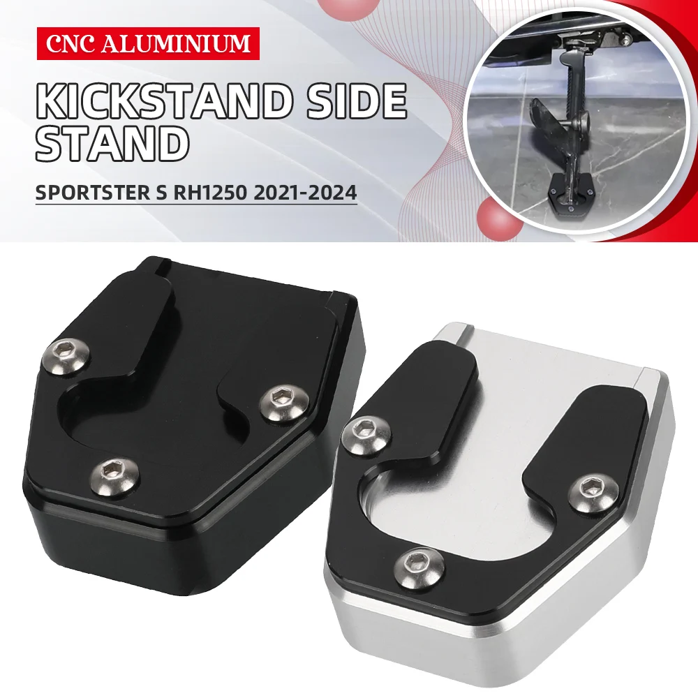 FOR Sportster S RH1250 1250S 2021 2022 2023 2024 Motorcycle Side Stand Enlarger Plate Kickstand Support Extension CNC Aluminum
FOR Sportster S RH1250 1250S 2021 2022 2023 2024 Motorcycle Side Stand Enlarger Plate Kickstand Support Extension CNC Aluminum