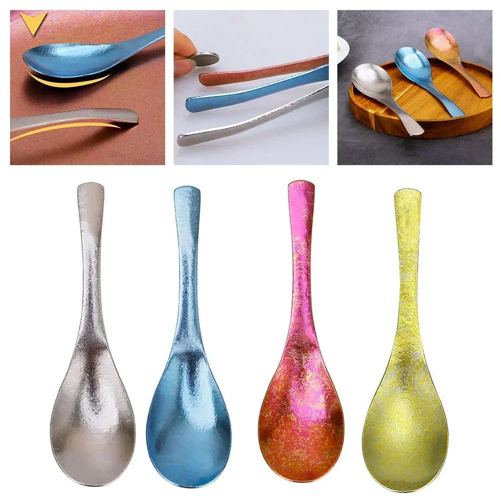 Colorful Ultralight Ti Soup Spoon Tableware Scoop For Outdoor Camping Picnics Travel Home Cooking Kitchen Corrosion-resistant
Colorful Ultralight Ti Soup Spoon Tableware Scoop For Outdoor Camping Picnics Travel Home Cooking Kitchen Corrosion-resistant