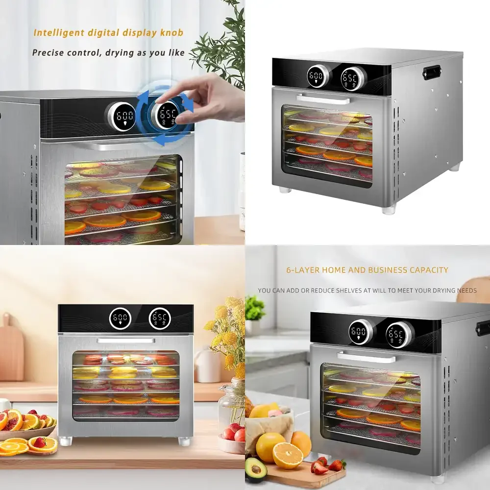 2026-Electronic Knob Food Dehydrator Stainless Steel Fruit and Vegetable Meat Dehydrator
2026-Electronic Knob Food Dehydrator Stainless Steel Fruit and Vegetable Meat Dehydrator