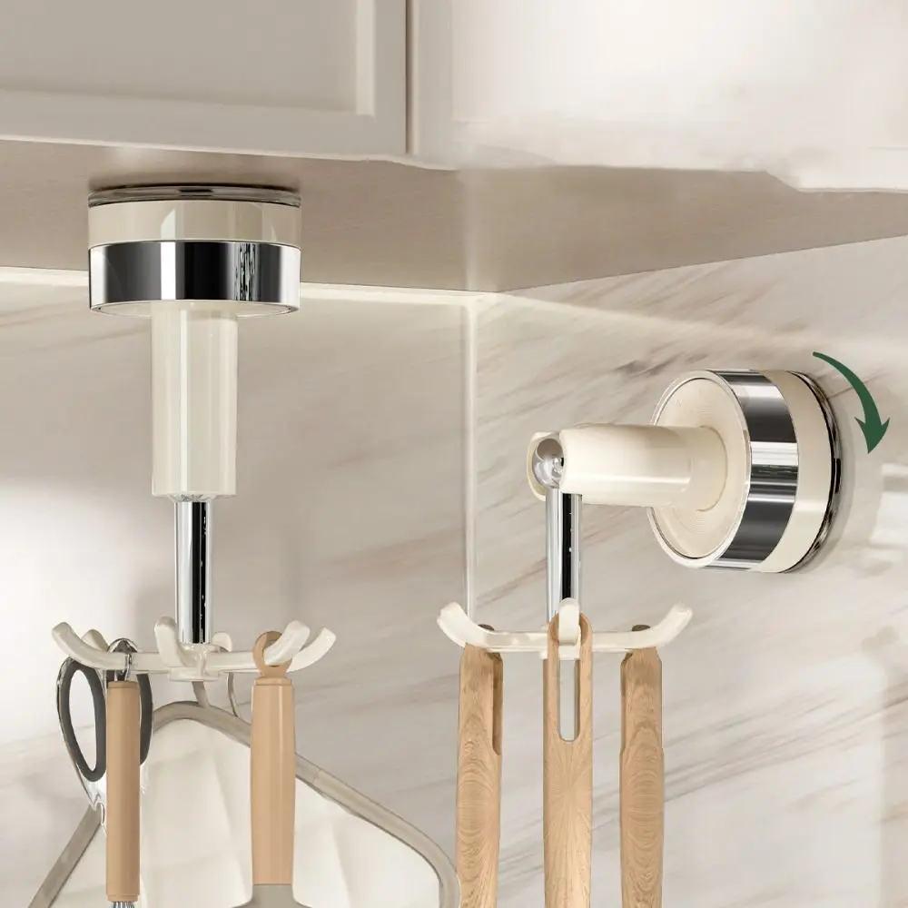 360 Rotatable Kitchen Hook Organizer 6 Claw Hook Suction Cup Wall Hanging Hooks Punch-free Space Saving Wall Mounted Hanger
360 Rotatable Kitchen Hook Organizer 6 Claw Hook Suction Cup Wall Hanging Hooks Punch-free Space Saving Wall Mounted Hanger