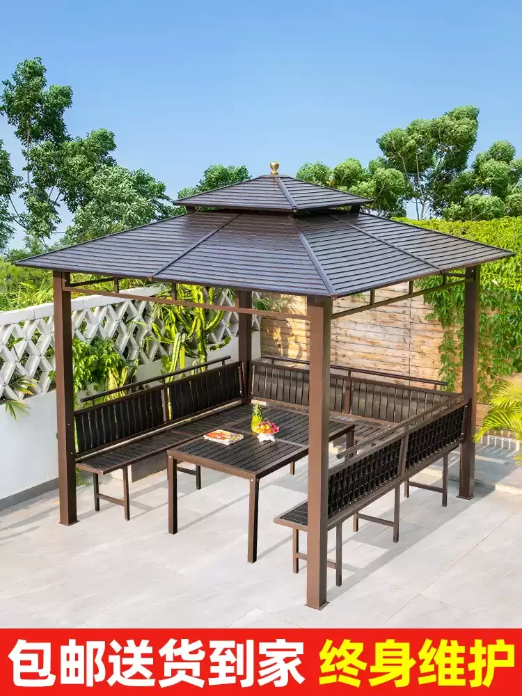 Outdoor pavilion courtyard villa garden awning canopy aluminum alloy Chinese outdoor roof terrace leisure pavilion
Outdoor pavilion courtyard villa garden awning canopy aluminum alloy Chinese outdoor roof terrace leisure pavilion
