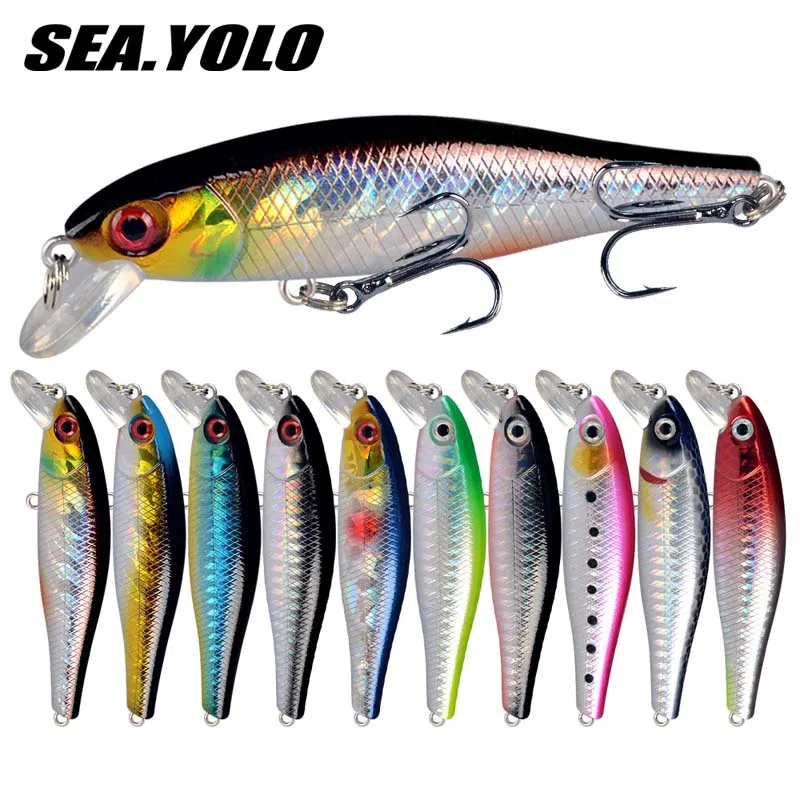 Sea.Yolo 8.5cm/9.2g Minnow Fishing Lure Plastic Hard Artificial Bait Bionic Fake Bait For Bass Sea Fishing
Sea.Yolo 8.5cm/9.2g Minnow Fishing Lure Plastic Hard Artificial Bait Bionic Fake Bait For Bass Sea Fishing