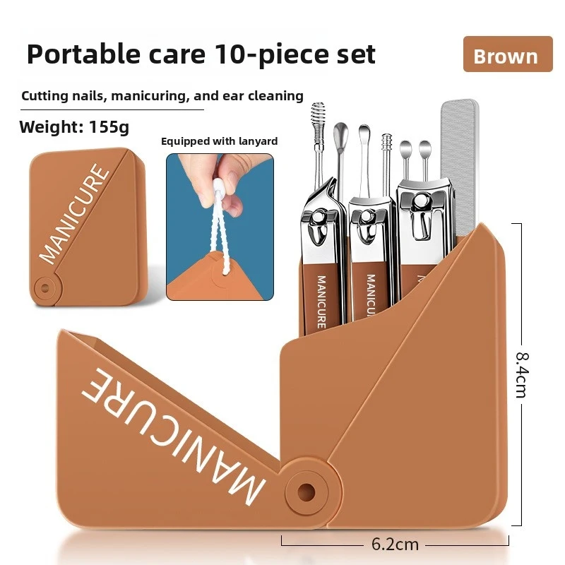 Premium Sleek Travel Manicure Set, Slanted Anti-Splash Nail Clipper, Ear Pick Nail Care Tools
Premium Sleek Travel Manicure Set, Slanted Anti-Splash Nail Clipper, Ear Pick Nail Care Tools