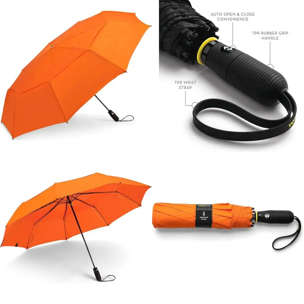 Automatic Compact Folding Umbrella - Windproof Double Canopy for Rain and Wind Protection - Ideal for Travel and Outdoor Adventu
Automatic Compact Folding Umbrella - Windproof Double Canopy for Rain and Wind Protection - Ideal for Travel and Outdoor Adventu