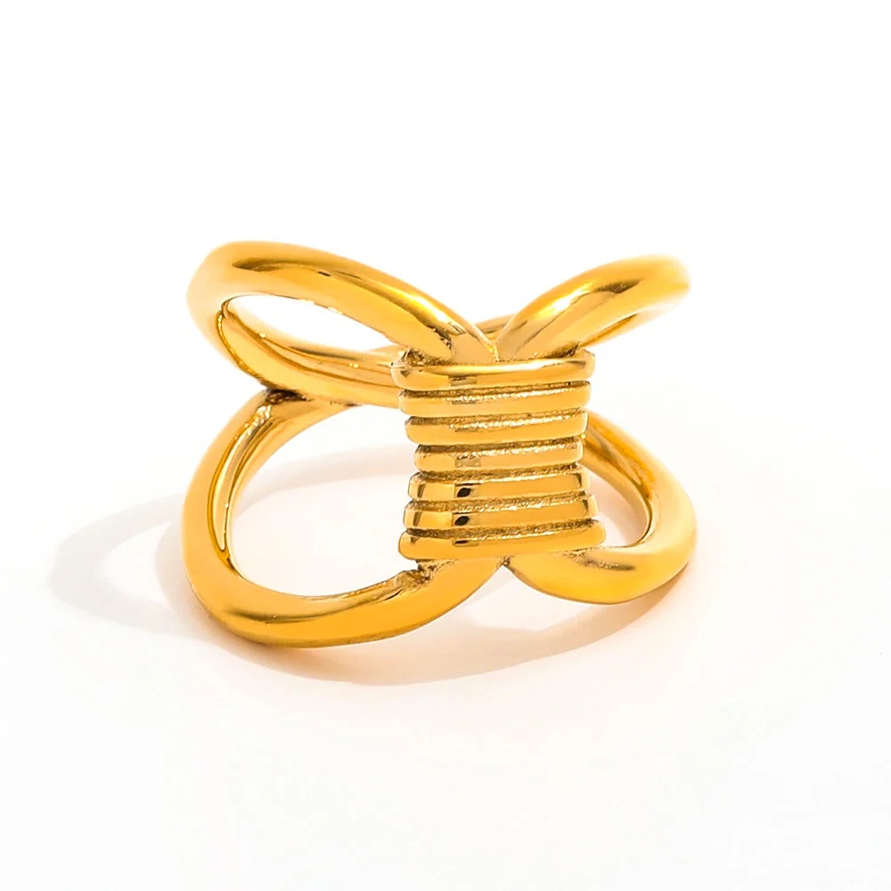 Joolim Jewelry Wholesale High End PVD Waterproof Fashion Designer Personality Wire Wound Stainless Steel Ring Trend For Women
Joolim Jewelry Wholesale High End PVD Waterproof Fashion Designer Personality Wire Wound Stainless Steel Ring Trend For Women
