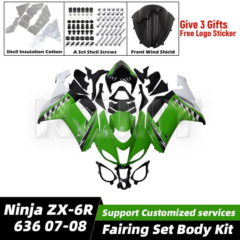 Для Kawasaki Ninja ZX-6R 636 2007-08 обтекатель мотоцикла, комплект кузова, украшение, пластиковая защитная пластина, аксессуары, корпус K0607-107a 
Для Kawasaki Ninja ZX-6R 636 2007-08 обтекатель мотоцикла, комплект кузова, украшение, пластиковая защитная пластина, аксессуары, корпус K0607-107a
