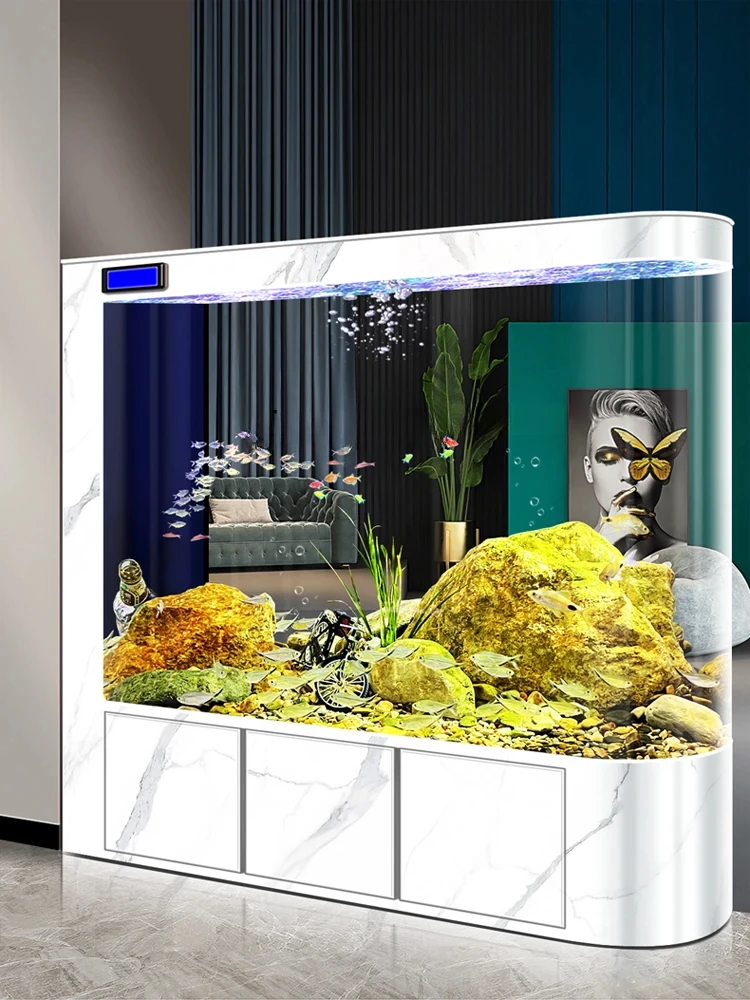 Screen Fish Tank Living Room Large Aquarium Partition Floor Lazy Change Water Fish Globe
Screen Fish Tank Living Room Large Aquarium Partition Floor Lazy Change Water Fish Globe