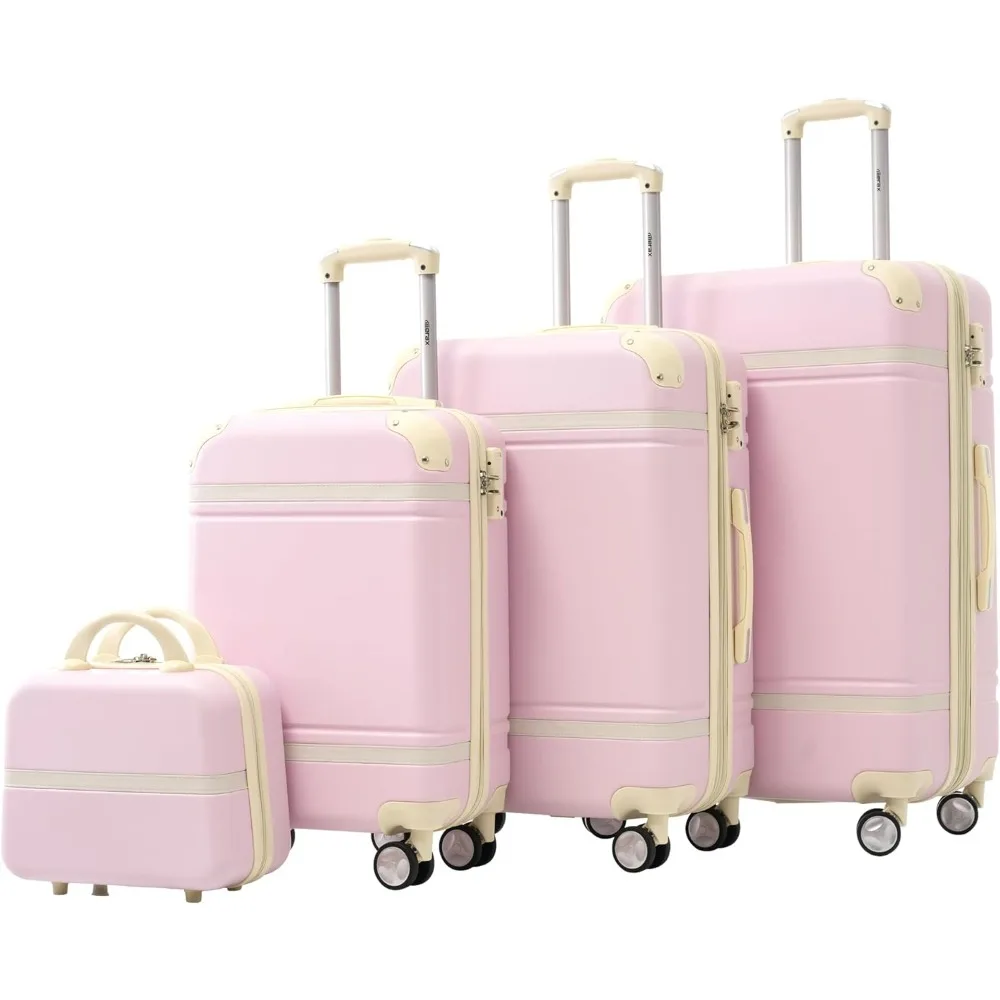 Merax Luggage Set 3 Piece Suitcase Set with Cosmetic Case Expandable Spinner Wheels Vintage Luggage Sets(Light Pink,20"+24"+28")
Merax Luggage Set 3 Piece Suitcase Set with Cosmetic Case Expandable Spinner Wheels Vintage Luggage Sets(Light Pink,20"+24"+28")