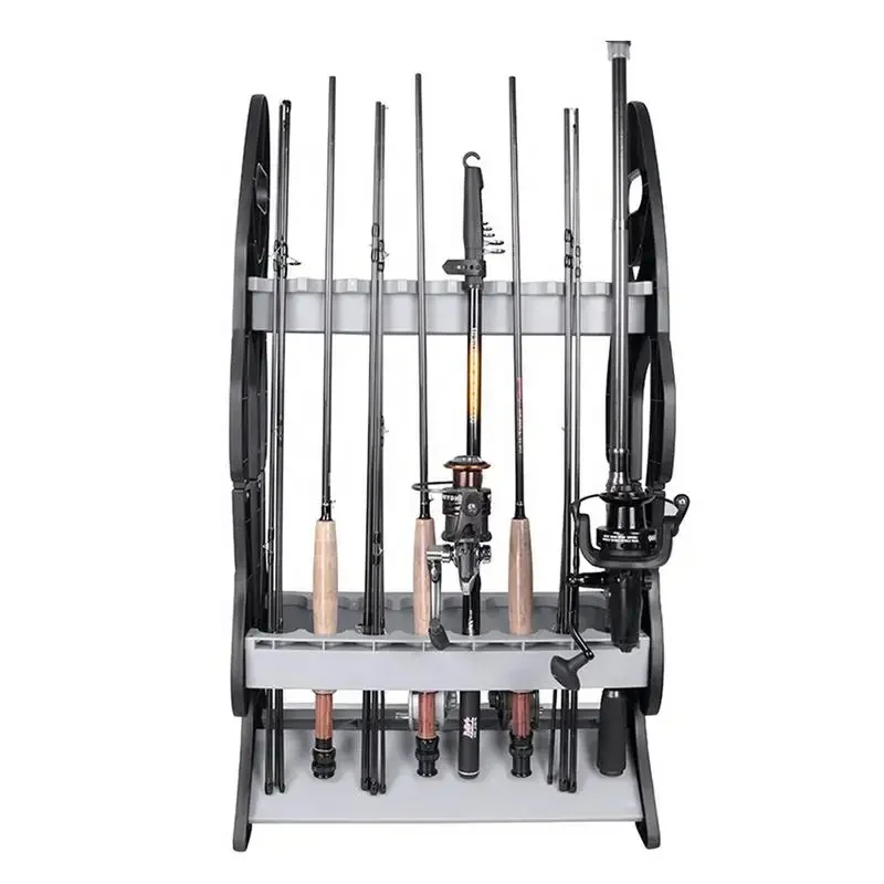 16Holes Lightweight ABS Fishing Pole Racks Display Support Stand Fishing Rod Rack Folding Plastic Fishing Rod Pod Support Holder
16Holes Lightweight ABS Fishing Pole Racks Display Support Stand Fishing Rod Rack Folding Plastic Fishing Rod Pod Support Holder