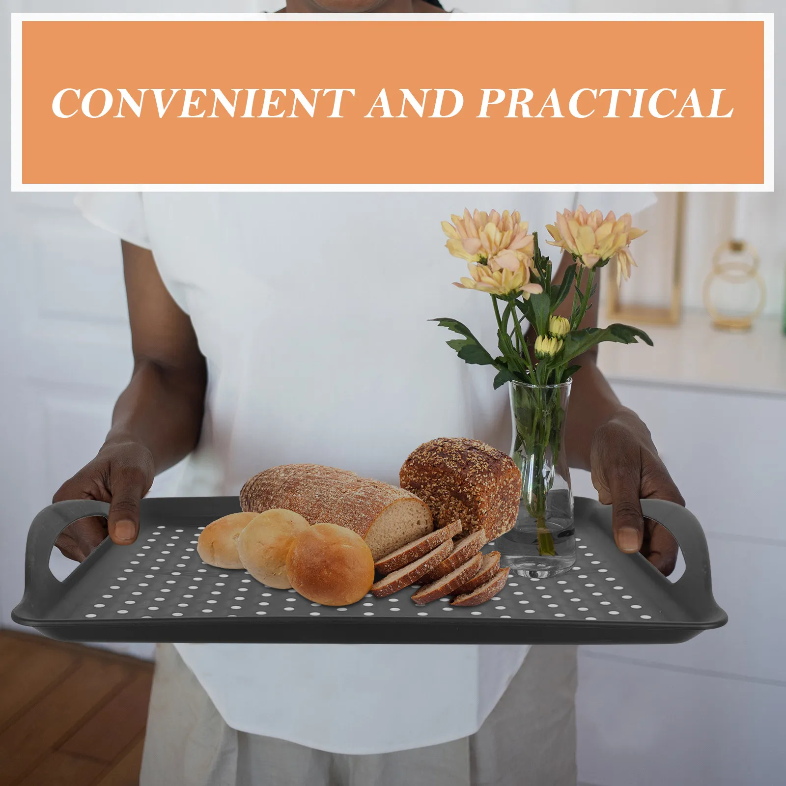 1Pcs Polka Dot Pattern Rectangular Non-Slip Plastic Serving Tray Sturdy Food Safe Multifunctional Fruit Bread Cake Storage Plate
1Pcs Polka Dot Pattern Rectangular Non-Slip Plastic Serving Tray Sturdy Food Safe Multifunctional Fruit Bread Cake Storage Plate