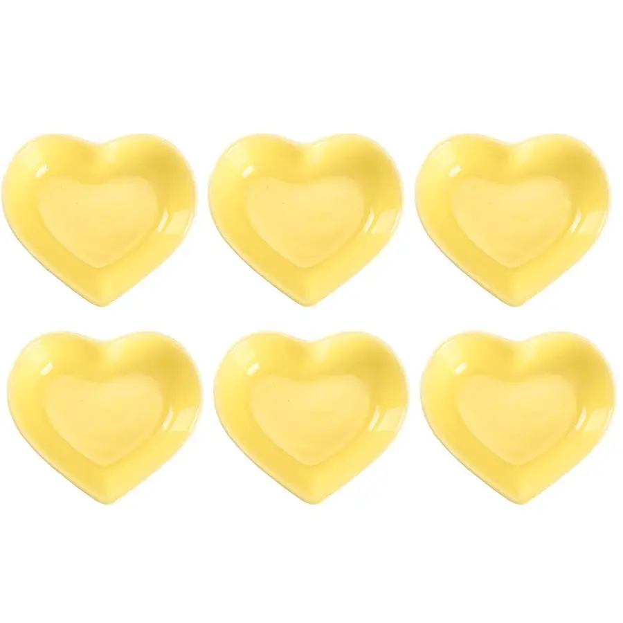 Yellow Love Heart Shaped Ceramic Side Dish Bowl, Contemporary Porcelain Side Dishes Bowl, Seasoning Dishes Soy Dipping Sauce Dis
Yellow Love Heart Shaped Ceramic Side Dish Bowl, Contemporary Porcelain Side Dishes Bowl, Seasoning Dishes Soy Dipping Sauce Dis