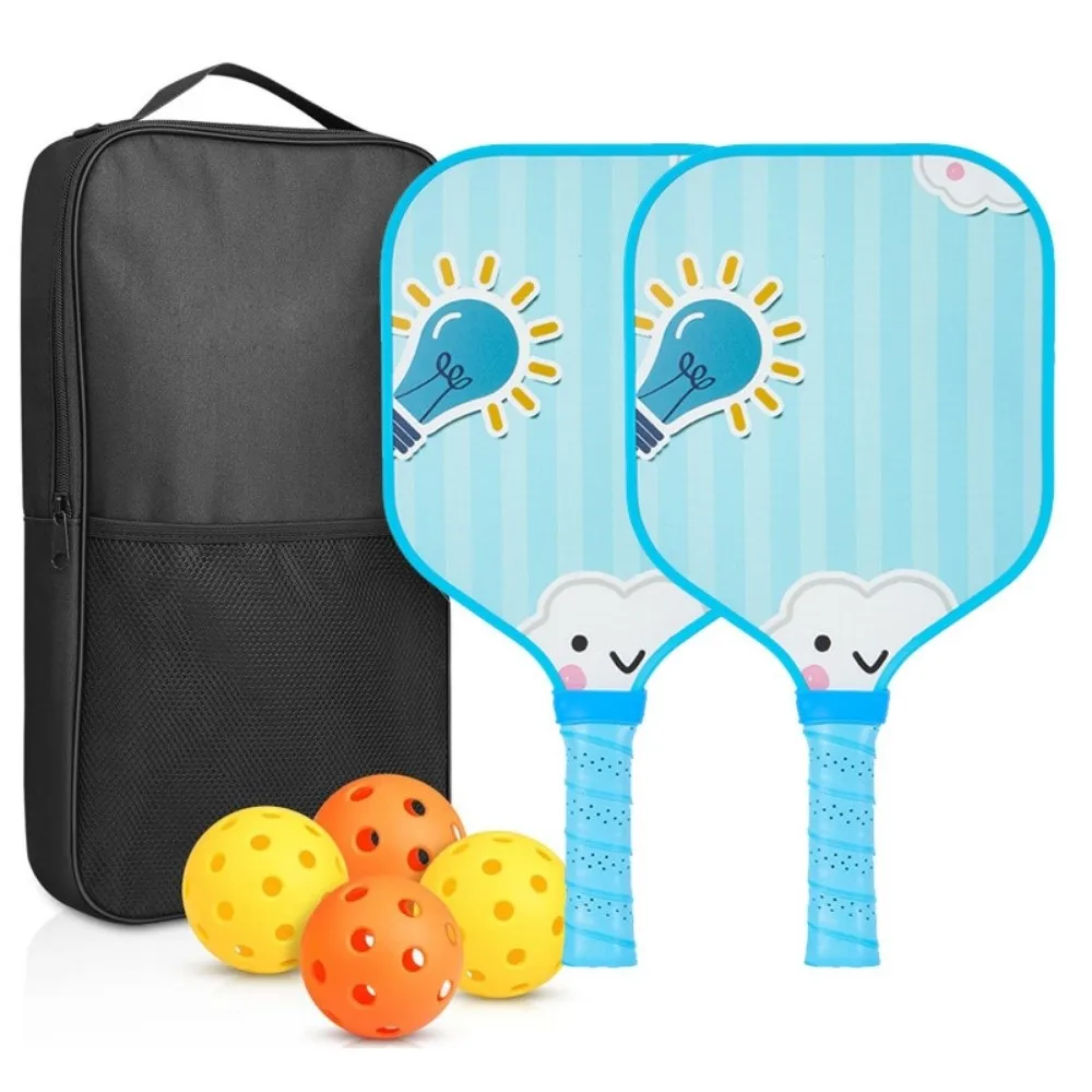 Cartoon Children's Pickleball Set Portable with Carry Bag 's Pickleball Set Universal 4 Balls Children's Pickleball Rackets
Cartoon Children's Pickleball Set Portable with Carry Bag 's Pickleball Set Universal 4 Balls Children's Pickleball Rackets