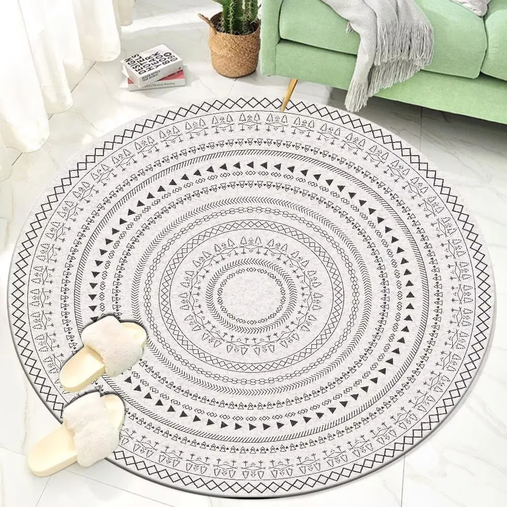 Винтажный марокканский ребристый стиль, круглый ковер, коврик для гостиной, прикроватный фланелевой балкон, нескользящие коврики для стула, коврик для отдыха, коврики большой площади
Винтажный марокканский ребристый стиль, круглый ковер, коврик для гостиной, прикроватный фланелевой балкон, нескользящие коврики для стула, коврик для отдыха, коврики большой площади