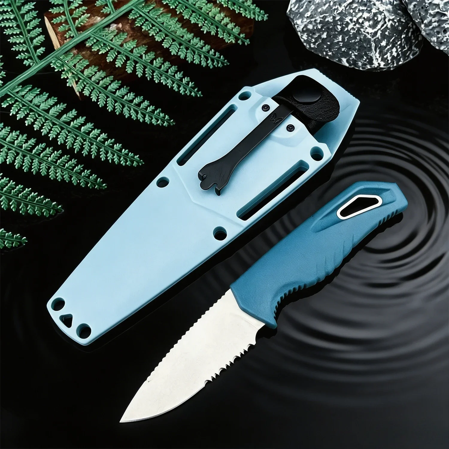 Daily Carry Outdoor Knife BM 18050, Solid D2 Steel Blade, Durable Blue Nylon Handle, Camping Practical Tool, Gift for Man
Daily Carry Outdoor Knife BM 18050, Solid D2 Steel Blade, Durable Blue Nylon Handle, Camping Practical Tool, Gift for Man