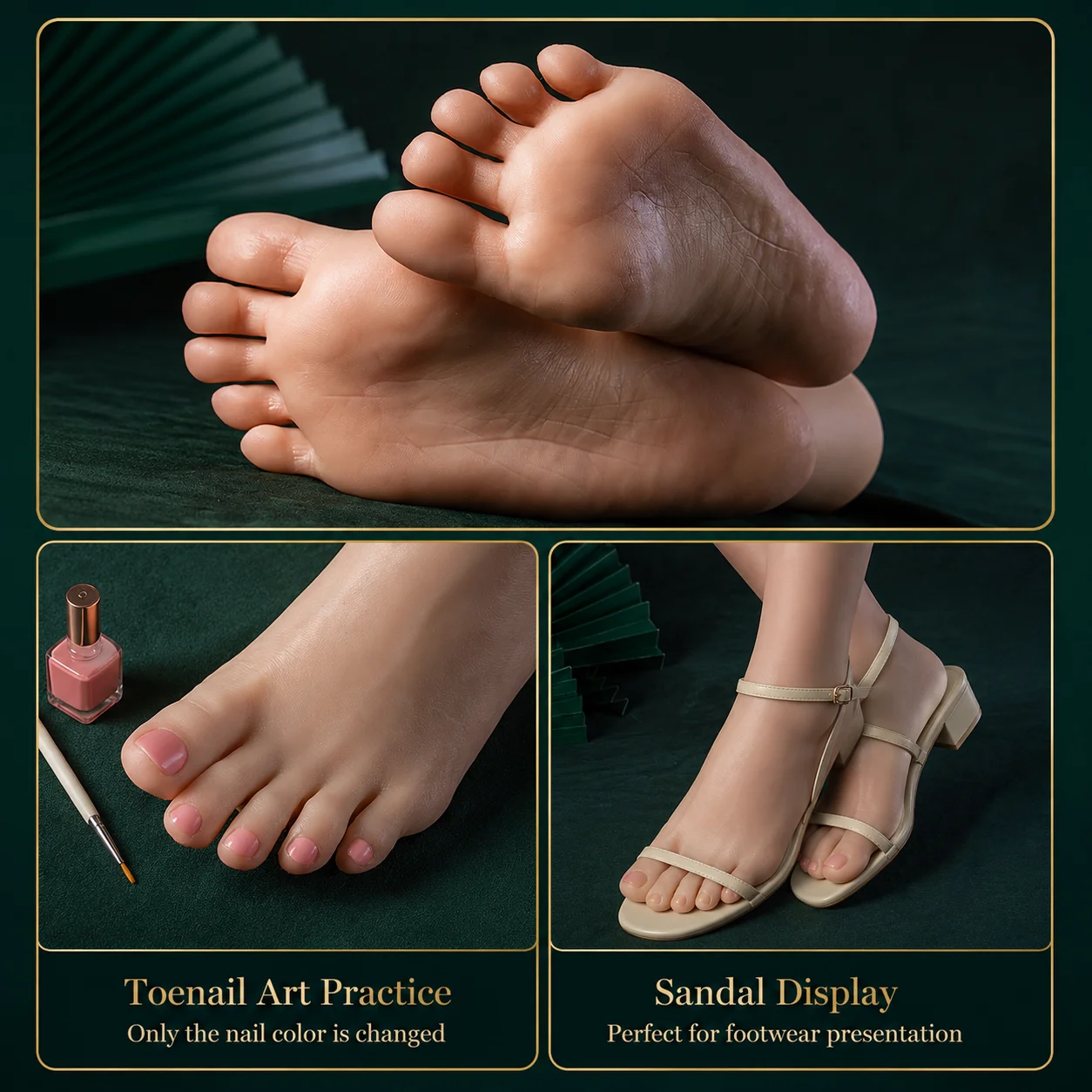 24cm Display-Ready Realism Lifelike Silicone Foot Model Display Model Simulation 1:1 Female Nail Art Practice Feet Fetish
24cm Display-Ready Realism Lifelike Silicone Foot Model Display Model Simulation 1:1 Female Nail Art Practice Feet Fetish