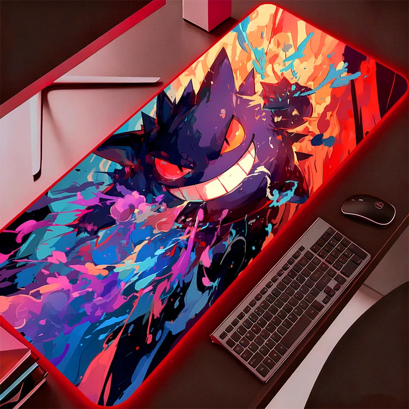 Коврик для мыши RGB с подсветкой, игровой, с изображением Покемонов Пикачу и Генгар, аксессуар для компьютера, клавиатуры, геймеров, специально разработанный, со светодиодной подсветкой
Коврик для мыши RGB с подсветкой, игровой, с изображением Покемонов Пикачу и Генгар, аксессуар для компьютера, клавиатуры, геймеров, специально разработанный, со светодиодной подсветкой