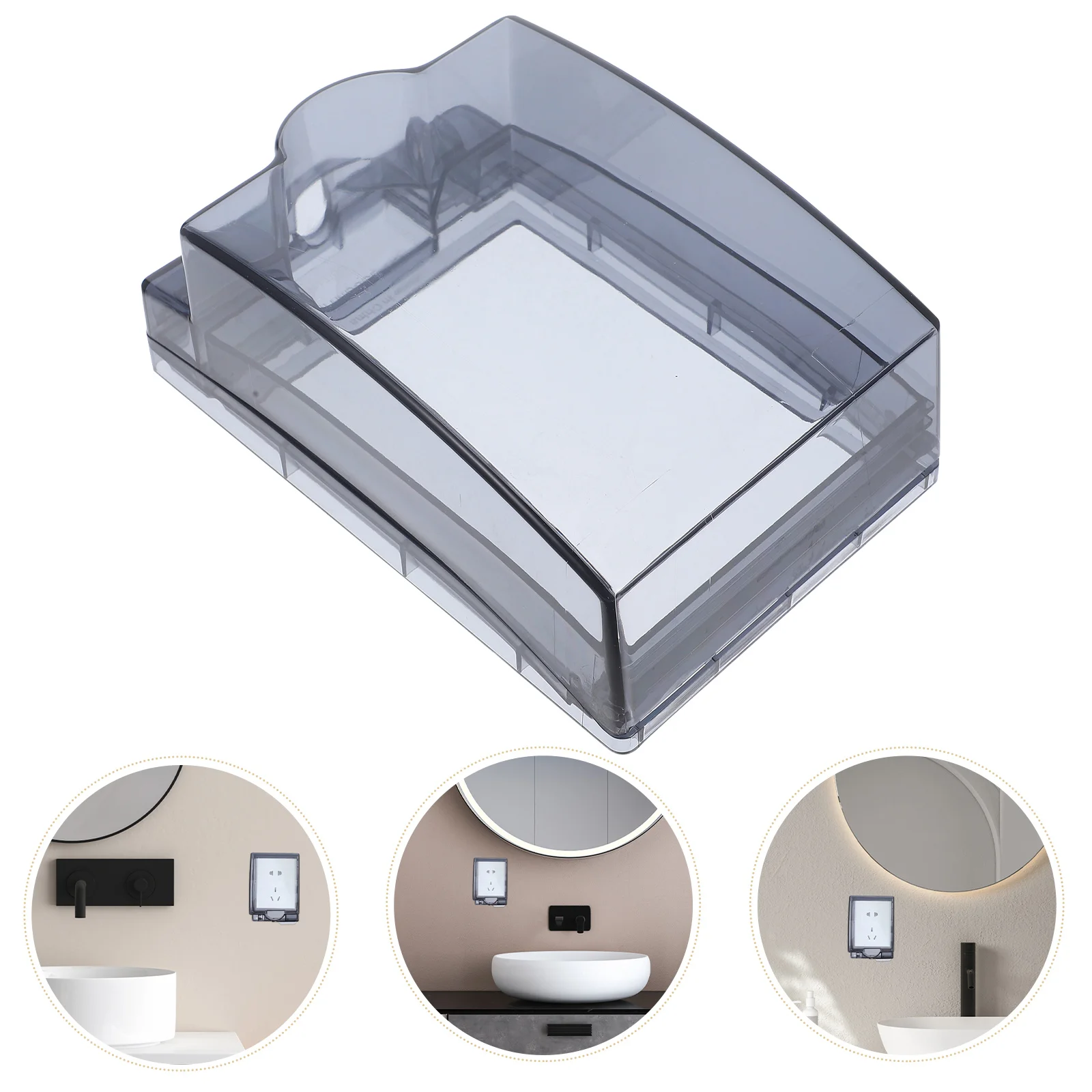 Waterproof Socket Box Self-Adhesive Outlet Cover Transparent Humid Bathroom Wall Switch Protector Weatherproof Leakage Proofing
Waterproof Socket Box Self-Adhesive Outlet Cover Transparent Humid Bathroom Wall Switch Protector Weatherproof Leakage Proofing