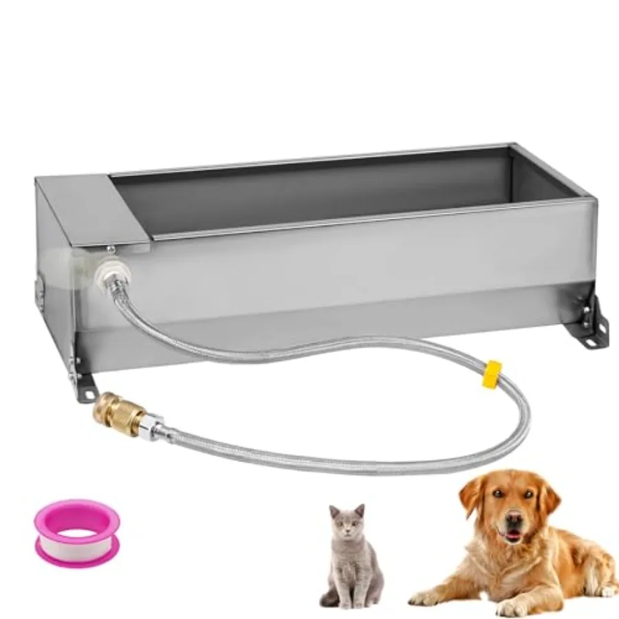 Automatic Livestock Water Trough Animal Drinking Water Bowl Dispenser with Float Valve Kit Self Filling Water Trough for Dogs L
Automatic Livestock Water Trough Animal Drinking Water Bowl Dispenser with Float Valve Kit Self Filling Water Trough for Dogs L