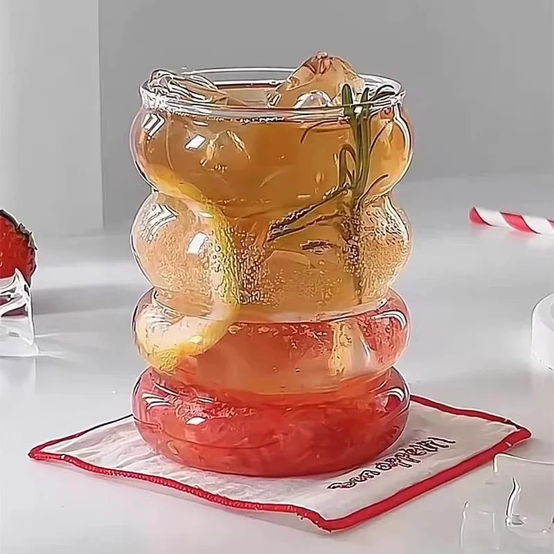 350ML Creativity Glass Cup Transparent Heat-resistant Caterpillar Shape Coffee Mug Drinking Glasses Juice Milk Beer Water Cup
350ML Creativity Glass Cup Transparent Heat-resistant Caterpillar Shape Coffee Mug Drinking Glasses Juice Milk Beer Water Cup