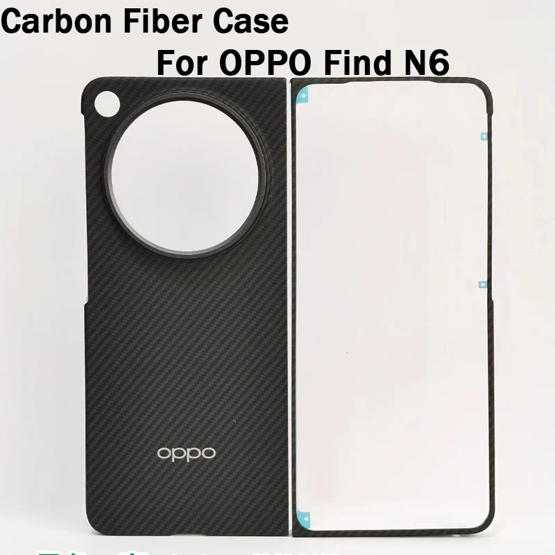 Original Carbon Fiber Phone Case For OPPO Find N6 Kevlar Wireless Charging Back Cover Case Hard Shell front frame
Original Carbon Fiber Phone Case For OPPO Find N6 Kevlar Wireless Charging Back Cover Case Hard Shell front frame