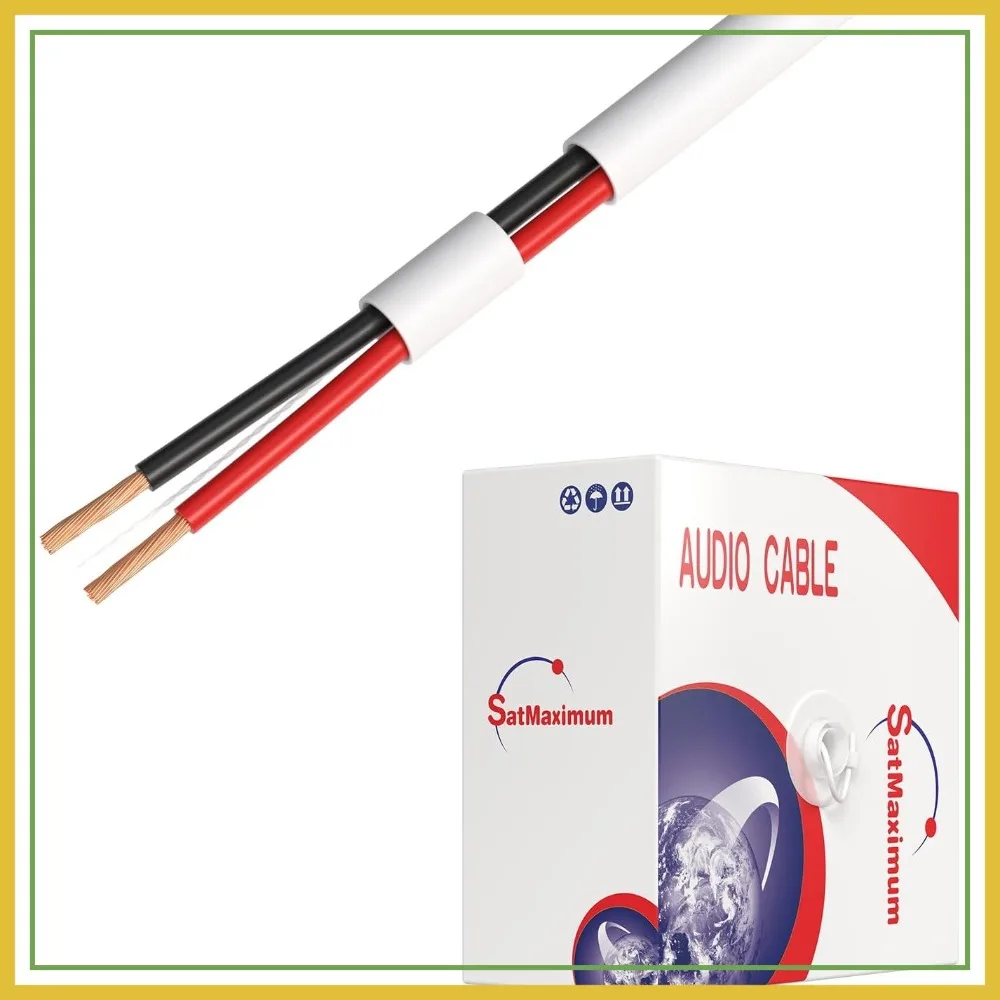 14/2 Speaker Wire 500ft CL2 Rated for In-Wall Installation, CCA 14 Gauge 2 Conductor Cable with Easy Pull Box
14/2 Speaker Wire 500ft CL2 Rated for In-Wall Installation, CCA 14 Gauge 2 Conductor Cable with Easy Pull Box