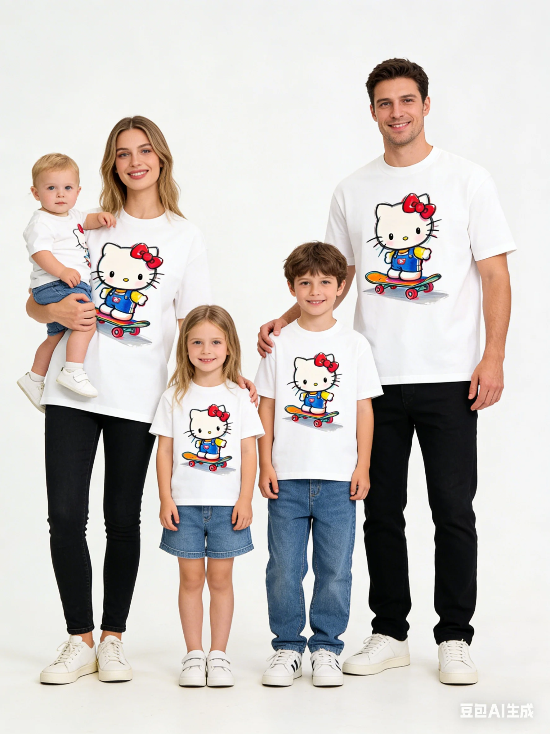 Summer Bestseller Hello Kitty T-shirt High Quality Cotton White Sweet Party Graphic Print Unisex Y2K for Adults Kids T-shirt
Summer Bestseller Hello Kitty T-shirt High Quality Cotton White Sweet Party Graphic Print Unisex Y2K for Adults Kids T-shirt