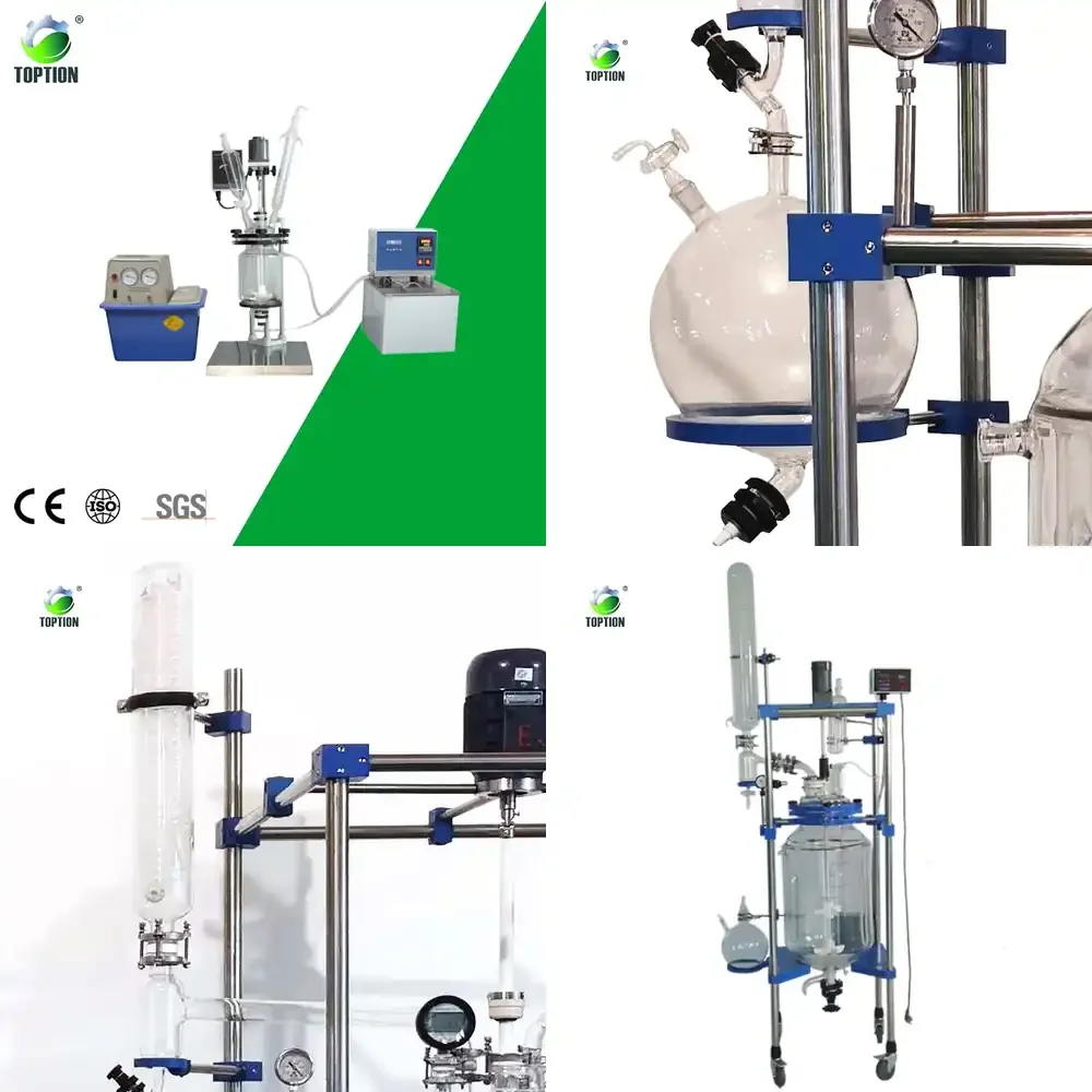 For 250ml Automatic Glass Reaction Kettle with Jacketed Double Layer Motor Agitator 220V
For 250ml Automatic Glass Reaction Kettle with Jacketed Double Layer Motor Agitator 220V