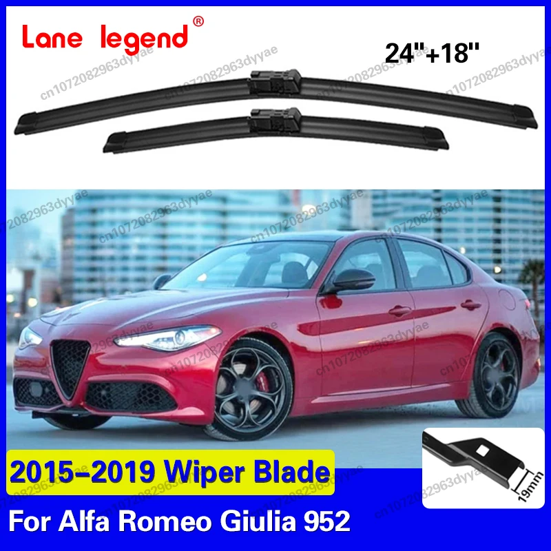 Front Windshield Windscreen Wiper Blades Wipers For Alfa Romeo Giulia 952 2015 2016 2017 2018 2019 Car Accessories 24''+18''
Front Windshield Windscreen Wiper Blades Wipers For Alfa Romeo Giulia 952 2015 2016 2017 2018 2019 Car Accessories 24''+18''