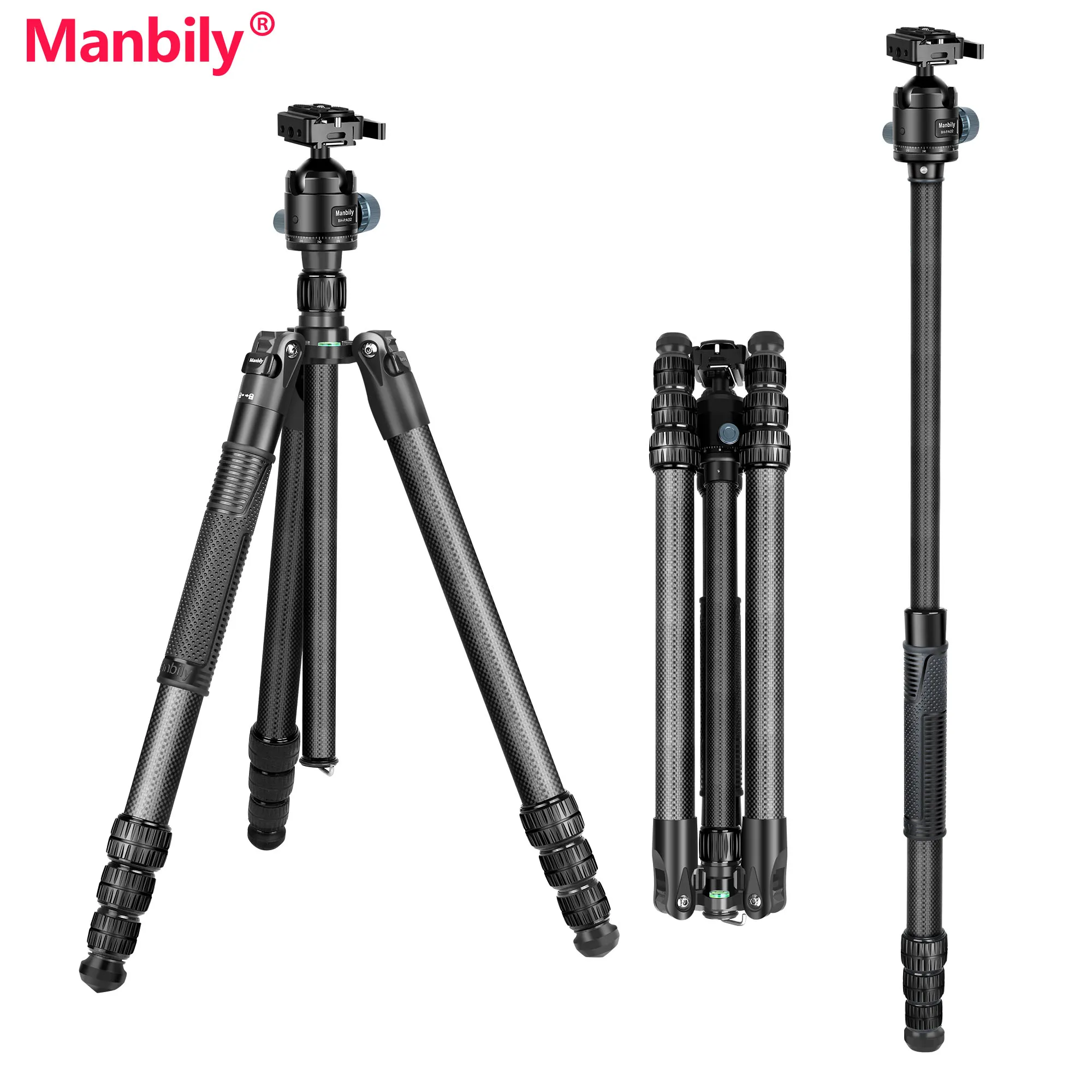 Manbily MC-364 Professional 3K Carbon Fiber Tripod 36mm Large Tube 4-sections Camera Tripod Photographic travel Tripod
Manbily MC-364 Professional 3K Carbon Fiber Tripod 36mm Large Tube 4-sections Camera Tripod Photographic travel Tripod