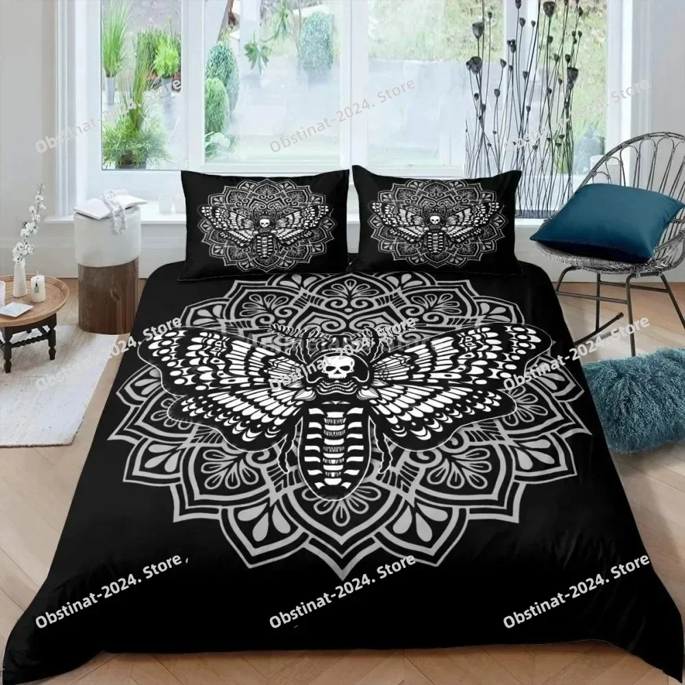 Death Moth Gothic Skull Butterfly Bedding Set Printed single Comforter Quilt Bed Cover Pillow Case 3 Pieces Sets Kids Adult Size
Death Moth Gothic Skull Butterfly Bedding Set Printed single Comforter Quilt Bed Cover Pillow Case 3 Pieces Sets Kids Adult Size