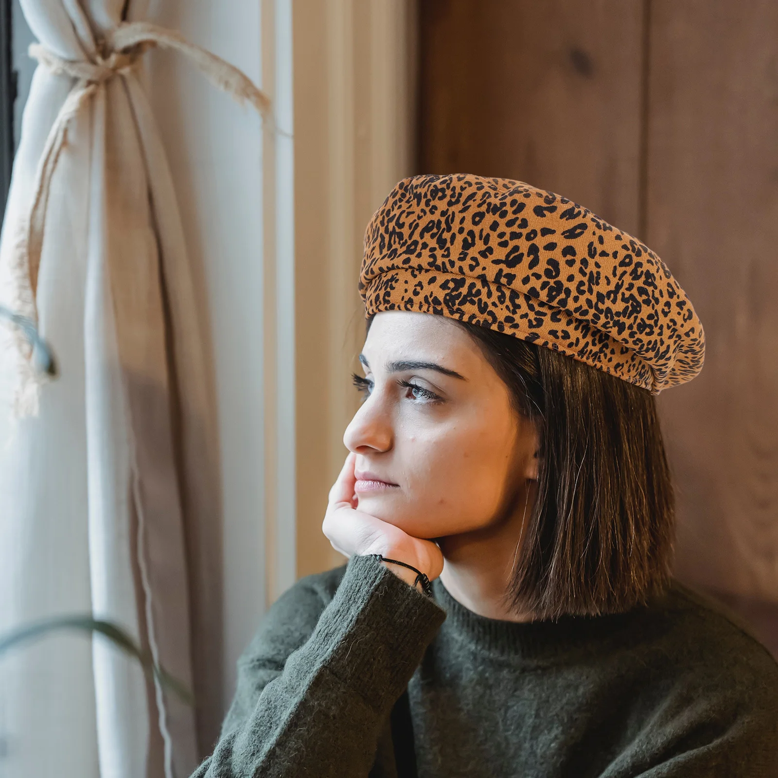 Leopard Camel Winter Beret Warm French Style Beanie Caps Women Painter Artist Hat French Style Beanie Hat Winter Beret Caps
Leopard Camel Winter Beret Warm French Style Beanie Caps Women Painter Artist Hat French Style Beanie Hat Winter Beret Caps