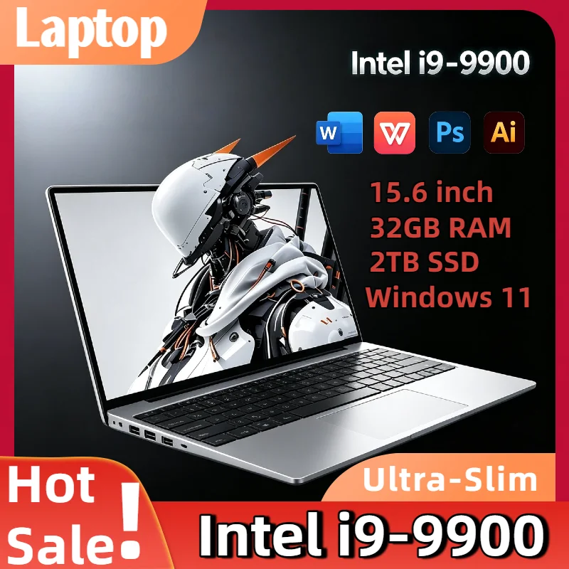 Ultra Slim Gamer Laptop 15.6 Inch Intel Core i9 9900 Windows 11 32GB RAM 512GB 1TB NVMe SSD 1920x1080 HD Office Computer
Ultra Slim Gamer Laptop 15.6 Inch Intel Core i9 9900 Windows 11 32GB RAM 512GB 1TB NVMe SSD 1920x1080 HD Office Computer