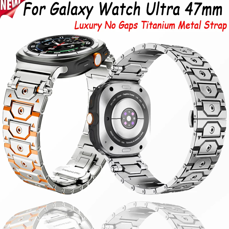 Luxury Titanium Metal Strap For Samsung Galaxy Watch Ultra 47mm business No Gaps bracelet watchband Galaxy Watch 7 Ultra correa
Luxury Titanium Metal Strap For Samsung Galaxy Watch Ultra 47mm business No Gaps bracelet watchband Galaxy Watch 7 Ultra correa