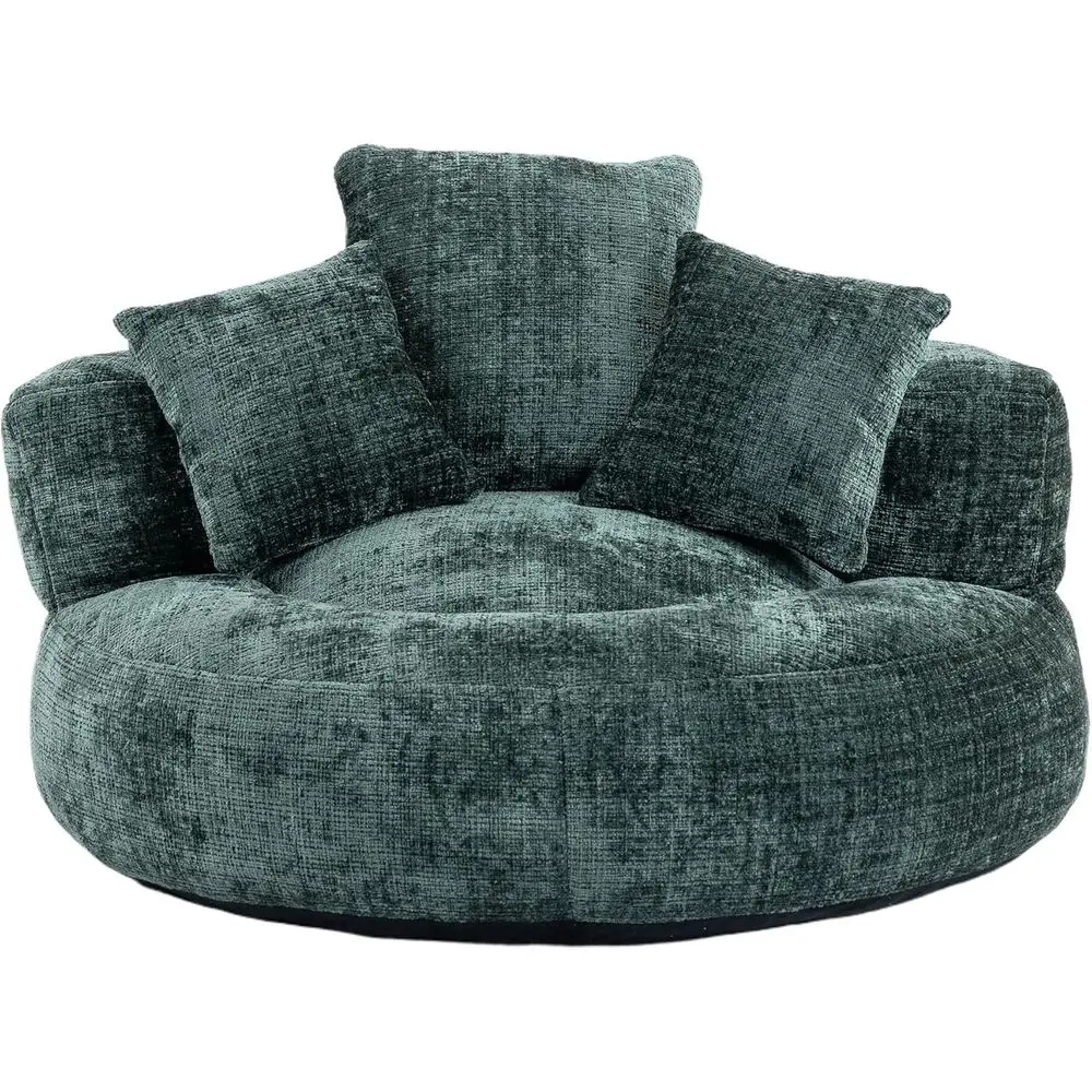 Spacious and Comfortable Lazy Sofa Bean Bag Chair with Cushions for Indoor and Outdoor Use, Emerald Chenille
Spacious and Comfortable Lazy Sofa Bean Bag Chair with Cushions for Indoor and Outdoor Use, Emerald Chenille