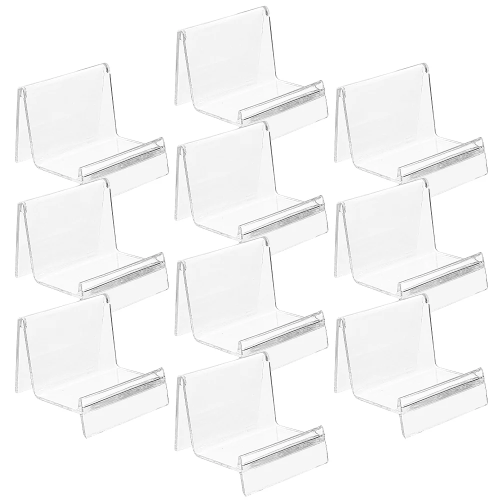 10 Pcs Transparent Display Stand Wallet Rack Tabletop Easel Postcard Holder Clear Plastic Showing Miss Shelf
10 Pcs Transparent Display Stand Wallet Rack Tabletop Easel Postcard Holder Clear Plastic Showing Miss Shelf