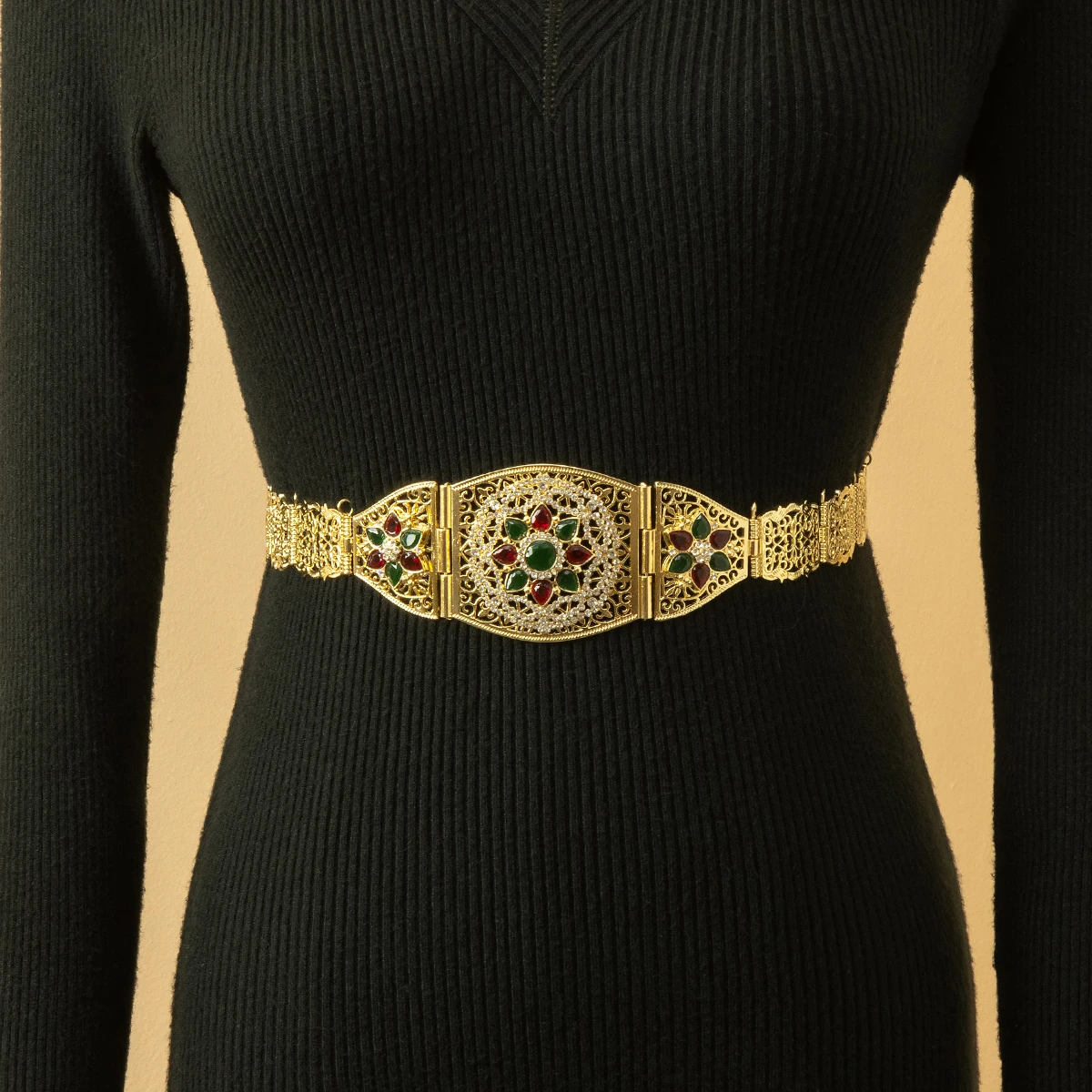 Arabian Vintage Ethnic Sparkling Hollow Water Drop Wide Belt, Adjustable Bridal Waistband Perfect For Formal Occasion
Arabian Vintage Ethnic Sparkling Hollow Water Drop Wide Belt, Adjustable Bridal Waistband Perfect For Formal Occasion