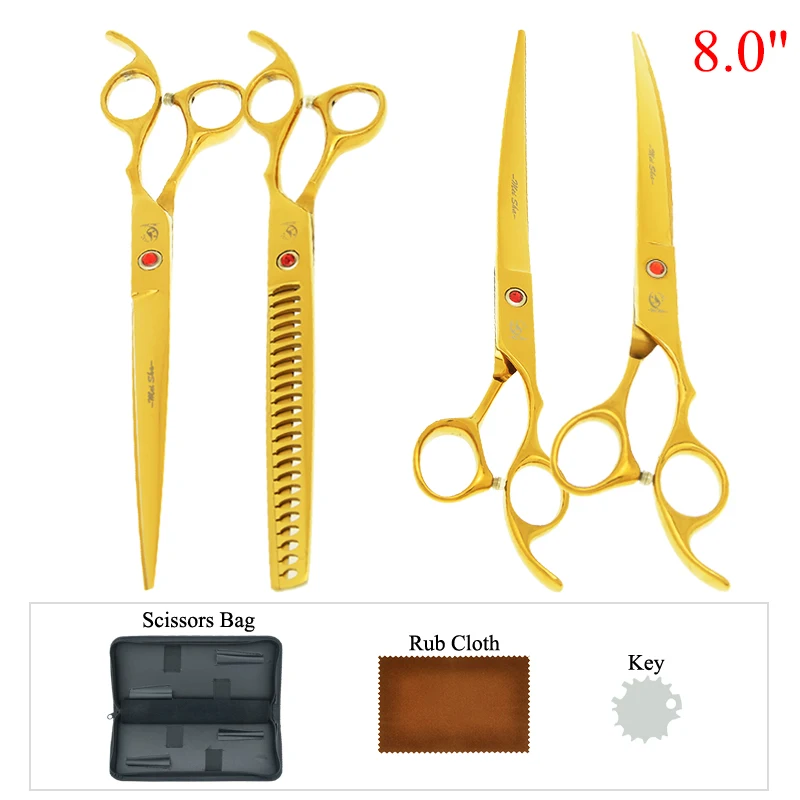 8 inch Meisha Professional Pet Straight Curved Cutting Thinning Hair Scissors Set Dog Grooming Shears Family Pet Supplies B0049A
8 inch Meisha Professional Pet Straight Curved Cutting Thinning Hair Scissors Set Dog Grooming Shears Family Pet Supplies B0049A