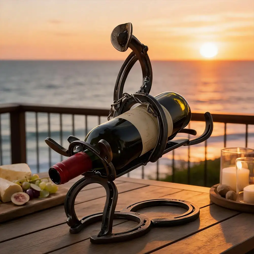 Alloy Wine Bottle Holder Funny Tabletop Wine Rack Metal Decorative Bottle Display For Bar Kitchen Artistic Red Wine Racks
Alloy Wine Bottle Holder Funny Tabletop Wine Rack Metal Decorative Bottle Display For Bar Kitchen Artistic Red Wine Racks