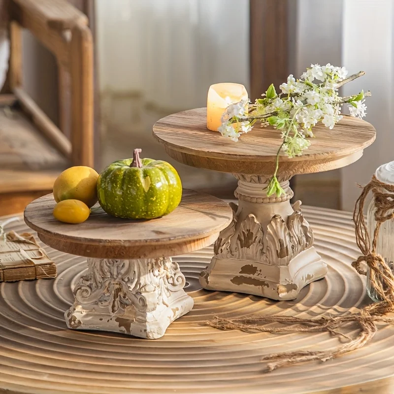 French Style Handmade Retro Wooden Display Storage Traywedding Ornaments Entrance Decorations Cake Dessert Stand Kitchen Decor
French Style Handmade Retro Wooden Display Storage Traywedding Ornaments Entrance Decorations Cake Dessert Stand Kitchen Decor