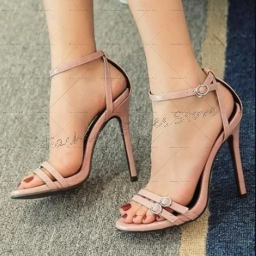 Nude Ankle Buckle Open Toe Sandals Stilettos High Heels High Heel Shoes for Women Fashion Heels 2025 New Zapatos Para Mujere 
Nude Ankle Buckle Open Toe Sandals Stilettos High Heels High Heel Shoes for Women Fashion Heels 2025 New Zapatos Para Mujere