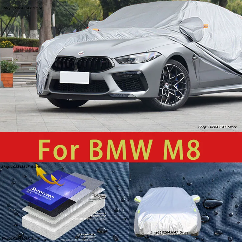 Автомобильный защитный чехол для BMW M8, защита от солнца, защита от охлаждения, автомобильная одежда, защита краски автомобиля
Автомобильный защитный чехол для BMW M8, защита от солнца, защита от охлаждения, автомобильная одежда, защита краски автомобиля