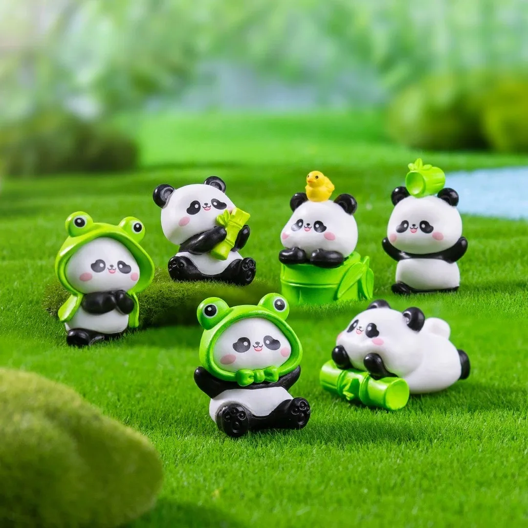 6pcs Cute Resin Mini Panda Figurine Kawaii Accessories House Decoration Desk Garden Home Decor Animal Ornaments Kids Toy Gifts
6pcs Cute Resin Mini Panda Figurine Kawaii Accessories House Decoration Desk Garden Home Decor Animal Ornaments Kids Toy Gifts