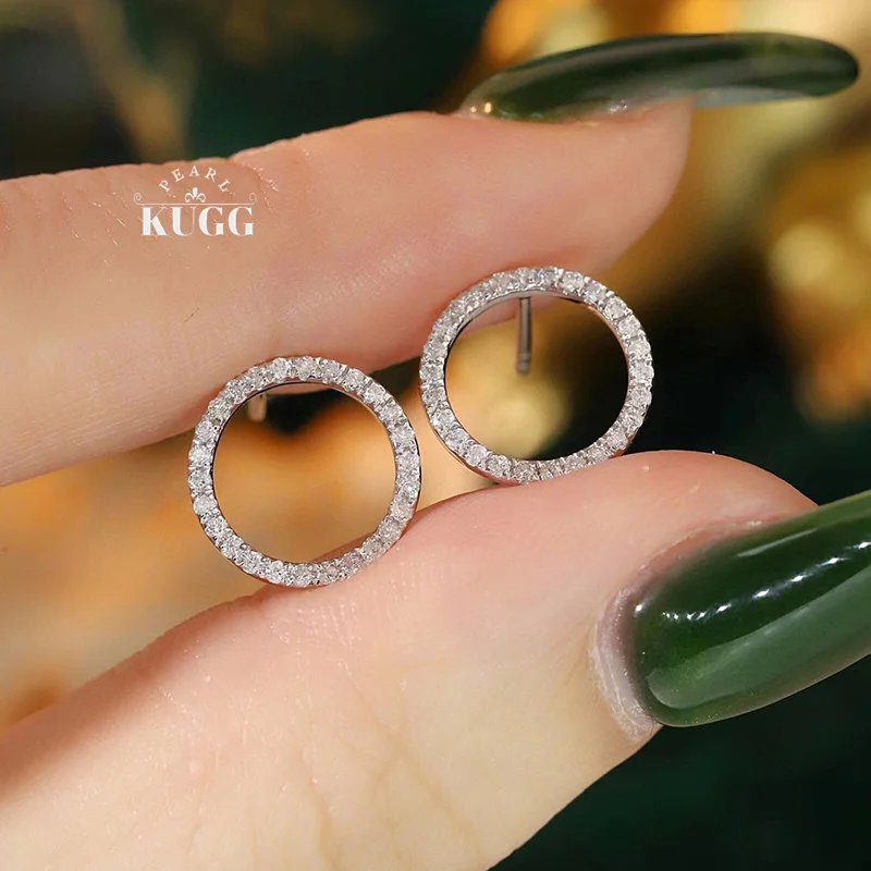 KUGG серьги из 100% белого или желтого золота 18 карат, женские модные серьги круглой формы 0,28 карата, серьги-гвоздики с настоящими натуральными бриллиантами, подарок на день рождения
KUGG серьги из 100% белого или желтого золота 18 карат, женские модные серьги круглой формы 0,28 карата, серьги-гвоздики с настоящими натуральными бриллиантами, подарок на день рождения