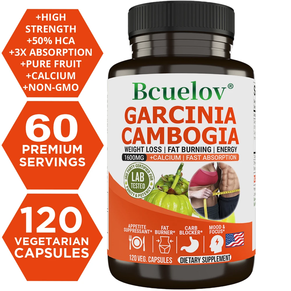 Bcuelov Garcinia Cambogia Capsule for Women & Men Fat Burning, Intestinal Cleansing, weight Management Supplement, NON-GMO
Bcuelov Garcinia Cambogia Capsule for Women & Men Fat Burning, Intestinal Cleansing, weight Management Supplement, NON-GMO