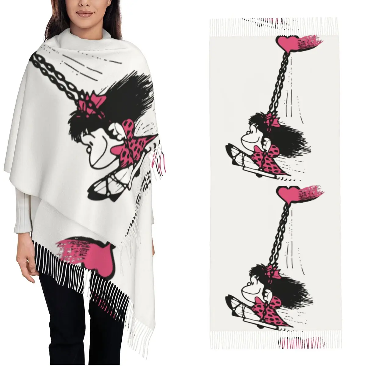 Love You Shawl Wrap Women Warm Large Soft Scarf Mafaldas Cartoon Neckerchief Shawl Scarves
Love You Shawl Wrap Women Warm Large Soft Scarf Mafaldas Cartoon Neckerchief Shawl Scarves
